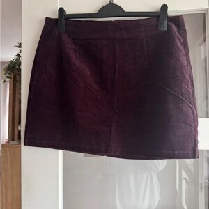 Warehouse Deep Purple Mini Skirt